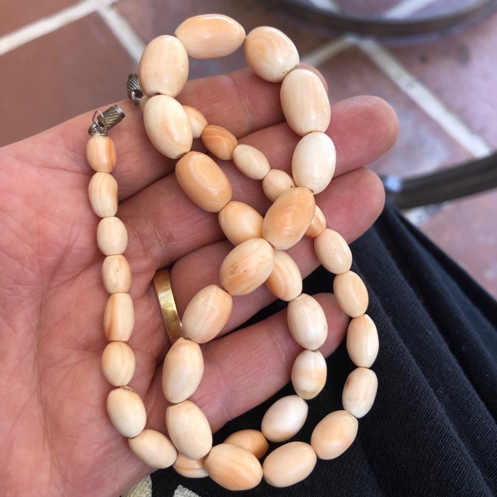 Vintage 1950’s Coral Bead Necklace